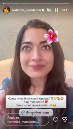 Rashmika Mandanna joins Snapchat to share ‘Little Joys’ and BTS moments with fans: 'I can be a little more raw, a little more real'