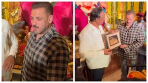 Salman Khan Seeks Blessings at Minister's Residence Amid Tight Security: Watch the Video