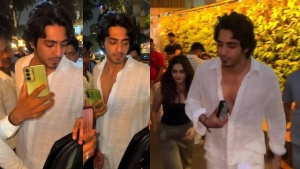 Ahaan Panday wins hearts as he makes sure Aneet Padda gets safely into her car; netizens praise his chivalry: PICS