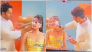 Varun Dhawan Turns Makeup Artist for Janhvi Kapoor in BTS Video from 'Sunny Sanskari Ki Tulsi Kumari' Promotions
