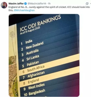 England's Crushing ODI Defeat to South Africa Sparks Wasim Jaffer's Witty Banter with Michael Vaughan