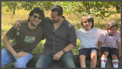 The Pataudi boys enjoying a day at the park