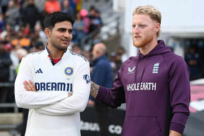 Gill and Stokes at the first Test Match