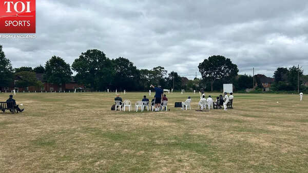 Young cricketers competing in a local league