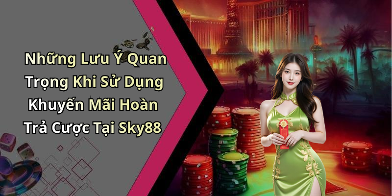 Những Lưu Ý Quan Trọng Khi Sử Dụng Khuyến Mãi Hoàn Trả Cược Tại Sky88